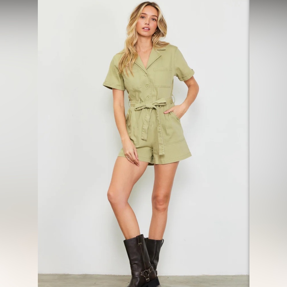 Utility Short Sleeve Jumpsuit